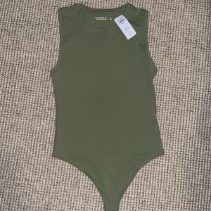 NWT Abercrombie & Fitch Olive Green body suit